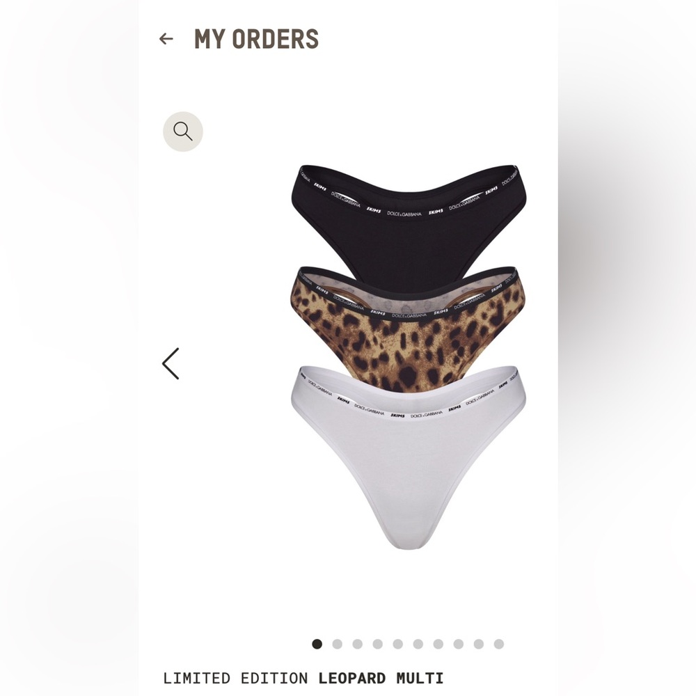 DOLCE&GABBANA X SKIMS COTTON JERSEY DIPPED THONG 3-PACK
LEOPARD MULTI / XL